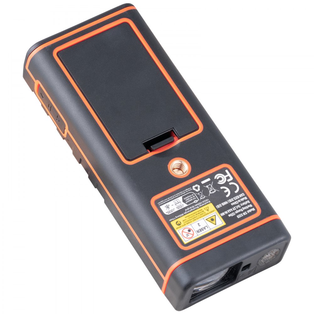 VEVOR Laser Measure, 400 ft, ±1/16'' Accuracy Laser Distance Measure with 100-Group Storage, ft/m/in/ft+in, 2.4'' Colorlit LCD Screen Laser Meter, Pythagorean Mode, Measure Distance, Area and Volume