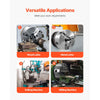 VEVOR 3-Jaw Lathe Chuck, 8 Inch (200 mm), Self-Centering Chuck with 2 1/4 in-8 Threaded Backing Plate, 0.16-7.87 in (4-200 mm) Clamping Range with T-wrench Screws, HT300 Material, for Wood Metal Lathe