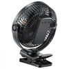 VEVOR Portable Clip Fan, Rechargeable Clip On Fan, USB Port with 3 Speeds & Circulation Mode, Strong Airflow Sturdy Clamp, Long Runtime for Desk, Golf Cart, Outdoor Camping Treadmill, Office, Black