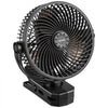 VEVOR Portable Clip Fan, Rechargeable Clip On Fan, USB Port with 3 Speeds & Circulation Mode, Strong Airflow Sturdy Clamp, Long Runtime for Desk, Golf Cart, Outdoor Camping Treadmill, Office, Black