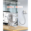 VEVOR Portable Clip Fan, Rechargeable Clip On Fan, USB Port with 3 Speeds & Circulation Mode, Strong Airflow Sturdy Clamp, Long Runtime for Desk, Golf Cart, Outdoor Camping Treadmill, Office, White