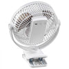 VEVOR Portable Clip Fan, Rechargeable Clip On Fan, USB Port with 3 Speeds & Circulation Mode, Strong Airflow Sturdy Clamp, Long Runtime for Desk, Golf Cart, Outdoor Camping Treadmill, Office, White