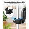 VEVOR Plant Fan, Grow Tent Clip On Fan Rechargeable, USB Port with 9 Speeds & Circulation Mode, Smart Control, Powerful Oscillating, Long Runtime for Hydroponics Circulation Cooling, Black, 2 Pack