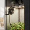 VEVOR Plant Fan, Grow Tent Clip On Fan Rechargeable, USB Port with 9 Speeds & Circulation Mode, Smart Control, Powerful Oscillating, Long Runtime for Hydroponics Circulation Cooling, Black, 2 Pack