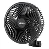 VEVOR Plant Fan, Grow Tent Clip On Fan Rechargeable, USB Port with 9 Speeds & Circulation Mode, Smart Control, Powerful Oscillating, Long Runtime for Hydroponics Circulation Cooling, Black, 1 Pack