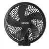 VEVOR Plant Fan, Grow Tent Clip On Fan Rechargeable, USB Port with 9 Speeds & Circulation Mode, Smart Control, Powerful Oscillating, Long Runtime for Hydroponics Circulation Cooling, Black, 1 Pack