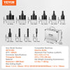 VEVOR Diamond Core Drill Bit Set, 10 PCS 6/10/12/20/25/30/35/40/45/50mm Diamond Hole Saw Kit, Triangular Shank, with Storage Case, for Dry and Wet, Diamond Drill Bits for Ceramic Tile Porcelain