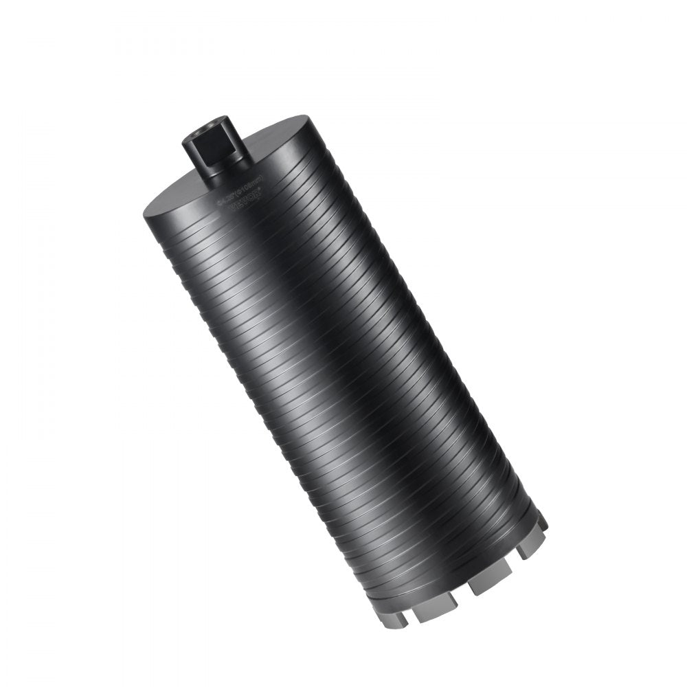 VEVOR Core Drill Bit, 4.25" Wet/Dry Diamond Core Drill Bits for Brick and Block, Concrete Core Drill Bit with Pilot Bit Adapter and Saw Blade, 9.5" Drilling Depth, 5/8"-11 Inner Thread, Laser Welding