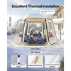 VEVOR Pop up Bubble Tent, 11 x 10.2 ft Waterproof & UV-Resistant, Clear Camping Tent Shelter, Outdoor Garden Dome Igloo Tents with Windows, 540° Panoramic View, for 8-10 Persons Patio Backyard