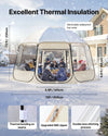 VEVOR Pop up Bubble Tent - insulation and stitching graphic