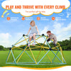 VEVOR Climbing Dome, Jungle Gym Supports 600LBS and Easy Assembly, 6FT Geometric Dome Climber Play Center for Kids 3 to 9 Years Old, with Climbing Grip, Outdoor and Indoor Play Equipment for Kids