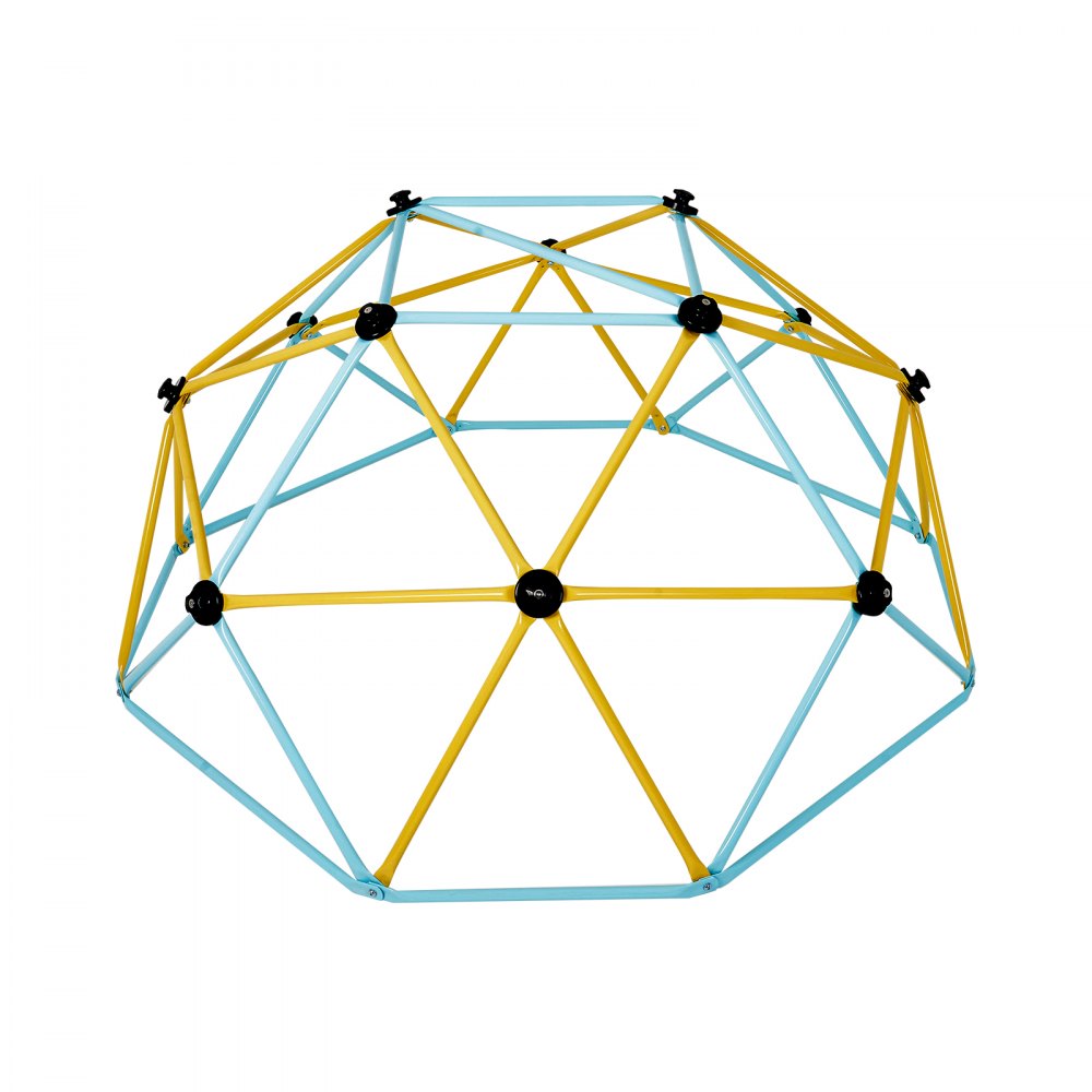 VEVOR Climbing Dome, Jungle Gym Supports 600LBS and Easy Assembly, 6FT Geometric Dome Climber Play Center for Kids 3 to 9 Years Old, with Climbing Grip, Outdoor and Indoor Play Equipment for Kids