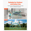 VEVOR Climbing Dome, 10FT Geometric Dome Climber with Swing & Hammock, 1000LBS Loading Kid's Jungle Gym Playground, Easy-Assembly Outdoor Backyard Climbing Equipment for Boys Girls 3 to 10 Years Old