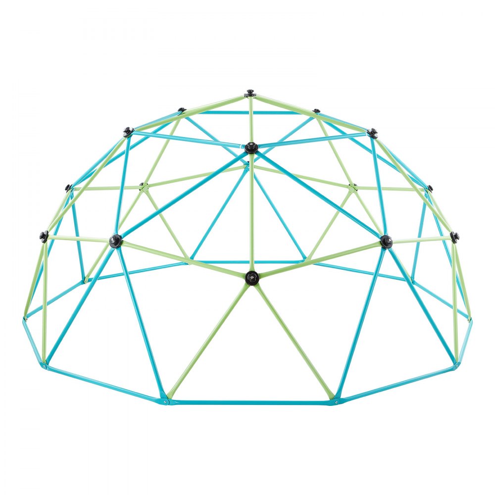 VEVOR Climbing Dome, 10FT Geometric Dome Climber with Swing & Hammock, 1000LBS Loading Kid's Jungle Gym Playground, Easy-Assembly Outdoor Backyard Climbing Equipment for Boys Girls 3 to 10 Years Old