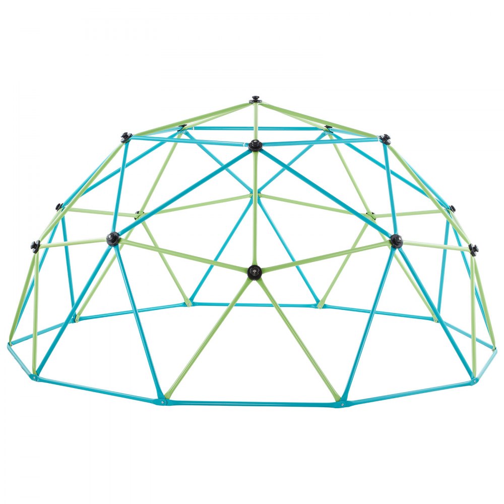 VEVOR Climbing Dome, 10FT Geometric Dome Climber with Swing & Hammock, 1000LBS Loading Kid's Jungle Gym Playground, Easy-Assembly Outdoor Backyard Climbing Equipment for Boys Girls 3 to 10 Years Old