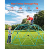 VEVOR Climbing Dome, 10FT Geometric Dome Climber with Saucer Swing, 1000LBS Loading Kid's Jungle Gym Playground, Easy-Assembly Outdoor Backyard Climbing Equipment for Boys Girls 3 to 10 Years Old
