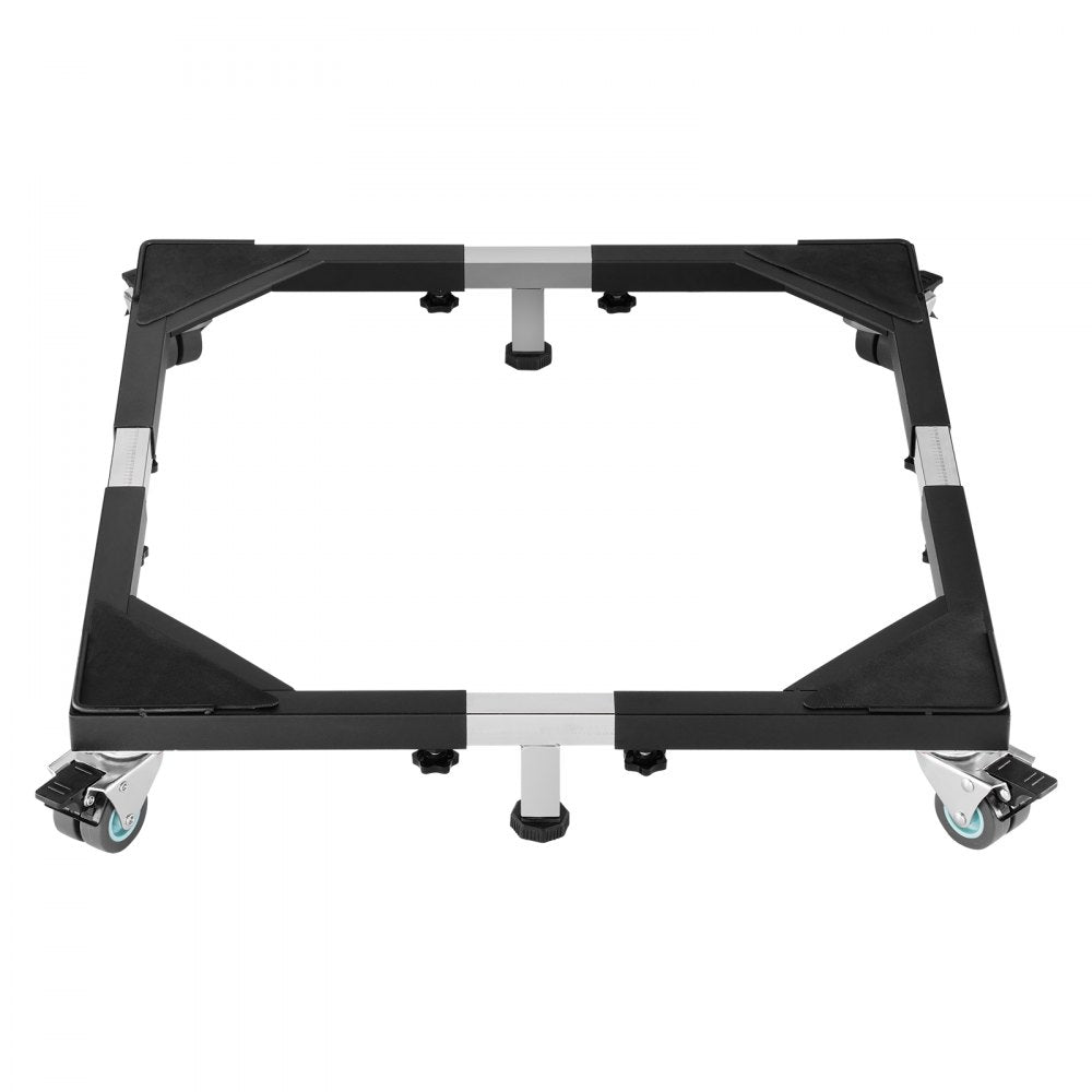 VEVOR Fridge Stand Mobile Base, 1200 lbs Load Capacity, Washing Machine Stand with 8 Locking Twin Wheels and 4 Brakes, 23-36.6 Inches Adjustable Furniture Dolly for Washer, Refrigerator and Dryer