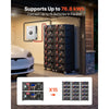 VEVOR Home Power Station Backup Power, 5120Wh, LiFePO4 Lithium Battery, Support Communication, Bluetooth and WiFi, AC 5000W Inverter, Fast Charge, for Home Backup, Emergency, Solar System Components