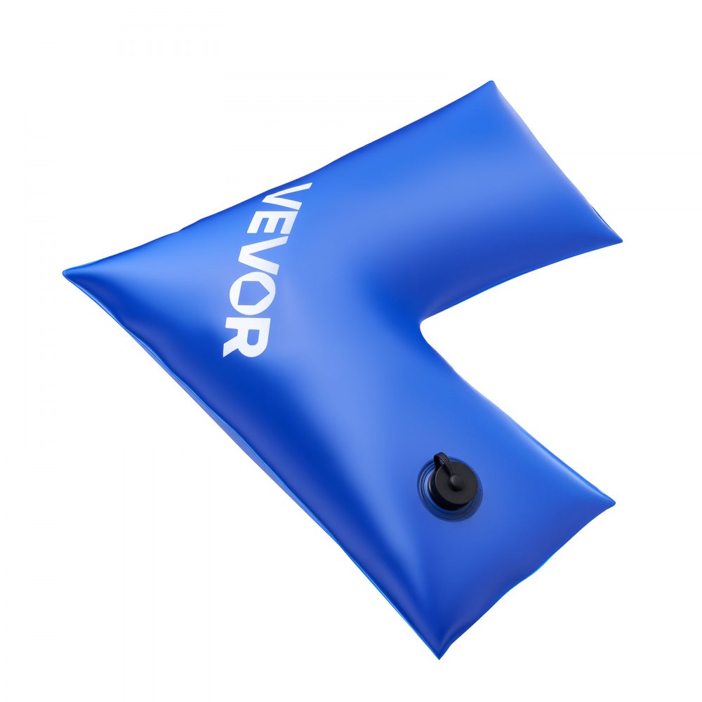 VEVOR Corner Pool Water Tubes, 4 Pack 22.4 x 22.2 in, Corner Winter Water Bags with Leakproof Screw Cap, 0.4mm Heavy Duty PVC, Cold-Resistant Weights for Inground Swimming Pool Covers