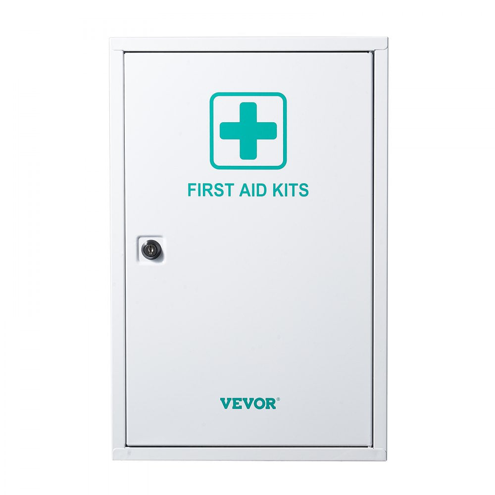 VEVOR 3-Shelf First Aid Cabinet, 1000 Pieces, Large Capacity First Aid Kit, Wall Mounted Medicine Cabinet, OSHA & ANSI 2015 (Class A), Industrial Emergency Metal Med Box, for Business and Worksite