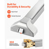 VEVOR Push Bar Panic Exit Device, 31" Stainless Steel Commercial Panic Bar for Exit Doors, Emergency Exit Door Hardware with Dual Locking Bolt and Sticker, for 31"-46" Wood or Metal Door, Silver