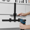 VEVOR Cabinet Hardware Jig, Aluminum Alloy Cabinet Handle Jig with Center Punch, Adjustable Cabinet Hardware Template Tool, for Installation of Door Drawer Front Knobs Handles and Pulls