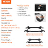 VEVOR Mobile Base, 1500 lbs Capacity, Adjustable from 20" x 24.5" to 28" x 33.5", Heavy Duty Universal Mobile Base Stand with 4 Swivel Wheels, for Woodworking Equipment, Bandsaw, Power Tool, Machine