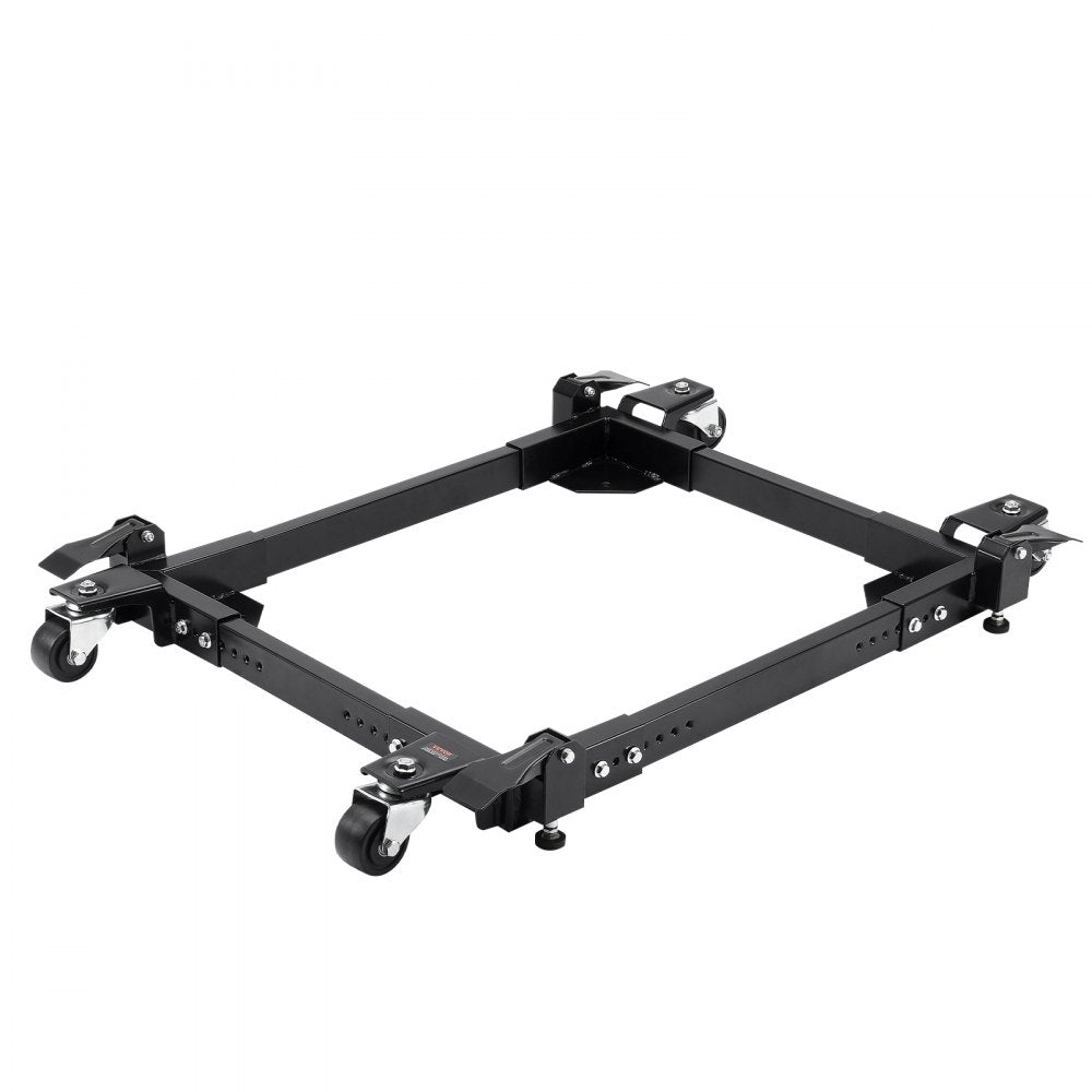 VEVOR Mobile Base, 1500 lbs Capacity, Adjustable from 20" x 24.5" to 28" x 33.5", Heavy Duty Universal Mobile Base Stand with 4 Swivel Wheels, for Woodworking Equipment, Bandsaw, Power Tool, Machine