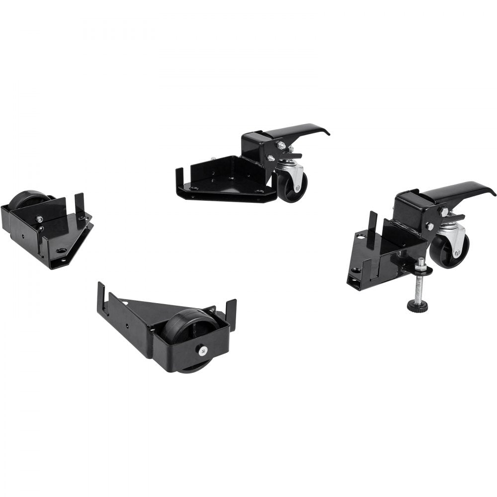 VEVOR Mobile Base, 400 lbs Weight Capacity, Adjustable from 9.5" x 9.5" to Infinity, Heavy Duty Universal Mobile Base Stand with Swivel Wheels for Woodworking Equipment, Bandsaw, Power Tools, Machines