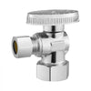 VEVOR 10-Pack Angle Stop Valve, 1/4 Turn Water Shut Off Valves, 1/2" Nominal (5/8" OD) Compression Inlet x 3/8" OD Compression Outlet Shutoff Valve for Bathroom Kitchen Toilet Shower Plumbing