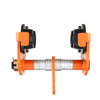 VEVOR Manual Trolley, 2200 lbs/1 Ton Load Capacity, Push Beam Trolley with Dual Wheels, Adjustable for I-Beam Flange Width 2.5" to 8", Heavy Duty Alloy Steel Garage Hoist for Straight Curved I Beam