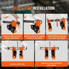 VEVOR Manual Trolley, 6600 lbs/3 Ton Load Capacity, Push Beam Trolley with Dual Wheels, Adjustable for I-Beam Flange Width 2.5" to 8", Heavy Duty Alloy Steel Garage Hoist for Straight Curved I Beam