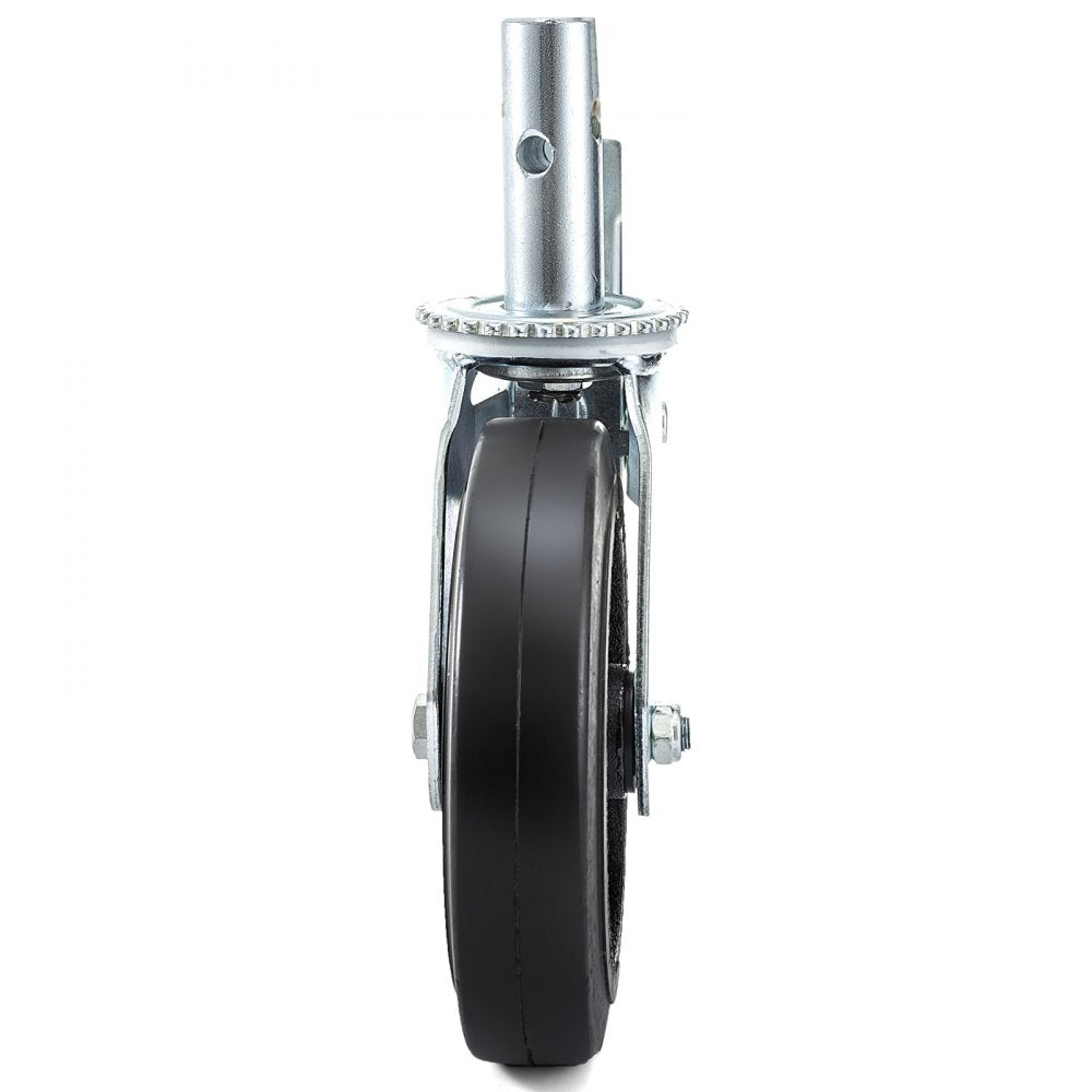 VEVOR 4 Pack 8 Inch Iron Core Polyurethane Swivel Caster With Dual Locking Brake Adjustable Legs 1100LBS Capacity per Wheel