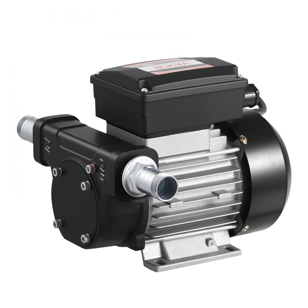 VEVOR Oil Transfer Pump 110V, 16 GPM 60 L/min, AC Electric Fuel Transfer Pump for Diesel Kerosene Biodiesel, 8 ft/2.4 m Max Suction Lift, 45 ft/13.7 m Max Lift, for Vehicles, Construction Sites, Farms