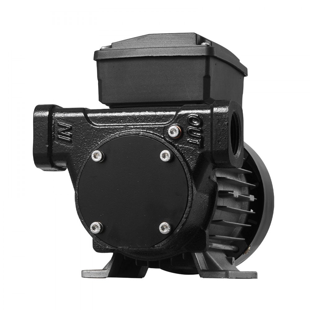 VEVOR Fuel Transfer Pump 110V, 16 GPM 60 L/min, AC Electric Oil Transfer Pump for Diesel Kerosene Biodiesel, with Auto Fuel Nozzle & 2 Hoses, 45 ft/13.7 m Max Lift, for Vehicles, Construction Sites