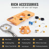 VEVOR Concealed Hinge Jig, Cabinet Hinge Jig with C-Type Clamp and Accessories, PA66 Nylon and Steel Material, Accurate Hinge Drill Jig Woodworking Tool for Doors Cabinets Hinges Mounting