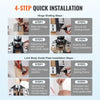 VEVOR Door Hinge Jig, Aluminum Alloy Woodworking Hole Opener, Slotting Locator, Flexible Wooden Door Hinge Hole Guide, Hinge Template Jig for Door Hinge Groove and Door Lock Installation