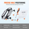 VEVOR Door Hinge Jig, Aluminum Alloy Woodworking Hole Opener, Slotting Locator, Flexible Wooden Door Hinge Hole Guide, Hinge Template Jig for Door Hinge Groove and Door Lock Installation