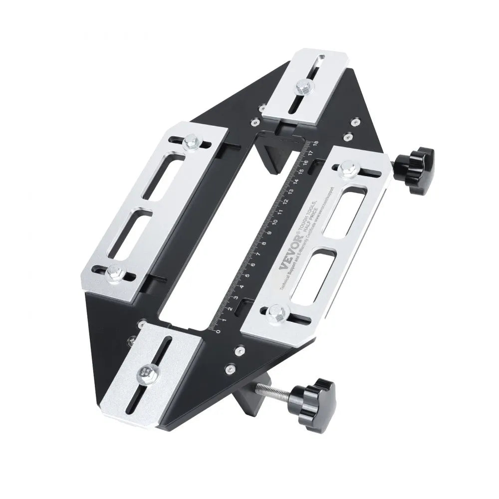 VEVOR Door Hinge Jig, Aluminum Alloy Woodworking Hole Opener, Slotting Locator, Flexible Wooden Door Hinge Hole Guide, Hinge Template Jig for Door Hinge Groove and Door Lock Installation