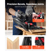 VEVOR Track Saw, 6-1/2-Inch, Plunge-Cut Circular Saw Kit, Tracksaw with 48-Tooth Carbide-Tipped Blade, 0-45° Angle Adjustment, 2.16 in Cutting Depth, for Wood, Plastic, Guide Rail Not Included, Black