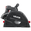 VEVOR Track Saw, 6-1/2-Inch, Plunge-Cut Circular Saw Kit, Tracksaw with 48-Tooth Carbide-Tipped Blade, 0-45° Angle Adjustment, 2.16 in Cutting Depth, for Wood, Plastic, Guide Rail Not Included, Black