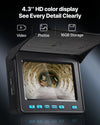 4.3 inch HD color display with video and photo recording - graphic