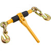 VEVOR Ratchet Chain Binders, 1/4"-5/16", 2600 lbs Safe Working Load, 4 Pack Load Binder with 2 Grab Hooks, Tie Downs for Transport Chain, Heavy Duty Tow Chain Ratchet Binders for Flatbed Truck Trailer