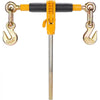 VEVOR Ratchet Chain Binder, 3/8"-1/2" Heavy Duty Load Binders, with G80 Hooks 12000 lbs Secure Load Limit, Labor-saving Anti-skid Handle, Tie Down Hauling Chain Binders for Flatbed Truck Trailer, 4 Pc