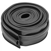 VEVOR Garage Door Seals Bottom Rubber, U Shape +O Ring Combination Garage Door Weather Stripping with Pre-drilled Aluminum Track Retainer Kit, 5/16 inch T-ends and 3 3/4 inch Width (16 Ft, Black)