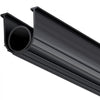 VEVOR Garage Door Seals Bottom Rubber, U Shape +O Ring Garage Door Weather Stripping, Universal Weatherproof Threshold Buffering Sealing Rubber , 5/16 inch T-ends and 3 3/4 inch Width (16 Ft, Black)