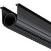 VEVOR Garage Door Seals Bottom Rubber, U Shape +O Ring Garage Door Weather Stripping, Universal Weatherproof Threshold Buffering Sealing Rubber , 5/16 inch T-ends and 3 3/4 inch Width (20 Ft, Black)