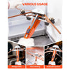 VEVOR Tubing Bender Kit, 1/4 to 7/8 Inch, Compact Ratcheting Tube Pipe Bender, Forward/Reverse Hand Bending Tool, with 7 Aluminium Alloy Dies, for Copper HVAC Air Conditioning Refrigeration Repair