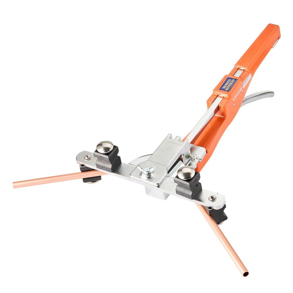 VEVOR Tubing Bender Kit, 1/4 to 7/8 Inch, Compact Ratcheting Tube Pipe Bender, Forward/Reverse Hand Bending Tool, with 7 Aluminium Alloy Dies, for Copper HVAC Air Conditioning Refrigeration Repair
