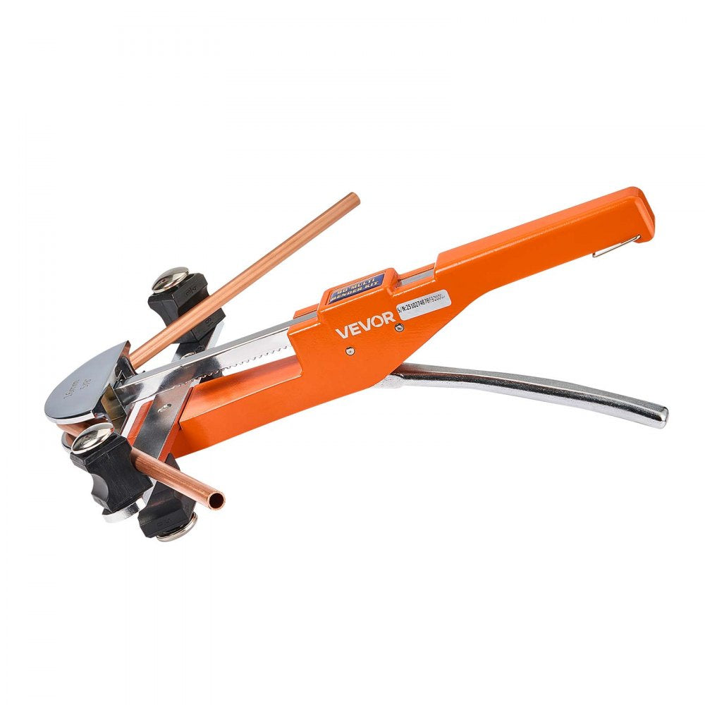 VEVOR Tubing Bender Kit, 1/4 to 7/8 Inch, Compact Ratcheting Tube Pipe Bender, Forward/Reverse Hand Bending Tool, with 7 Aluminium Alloy Dies, for Copper HVAC Air Conditioning Refrigeration Repair